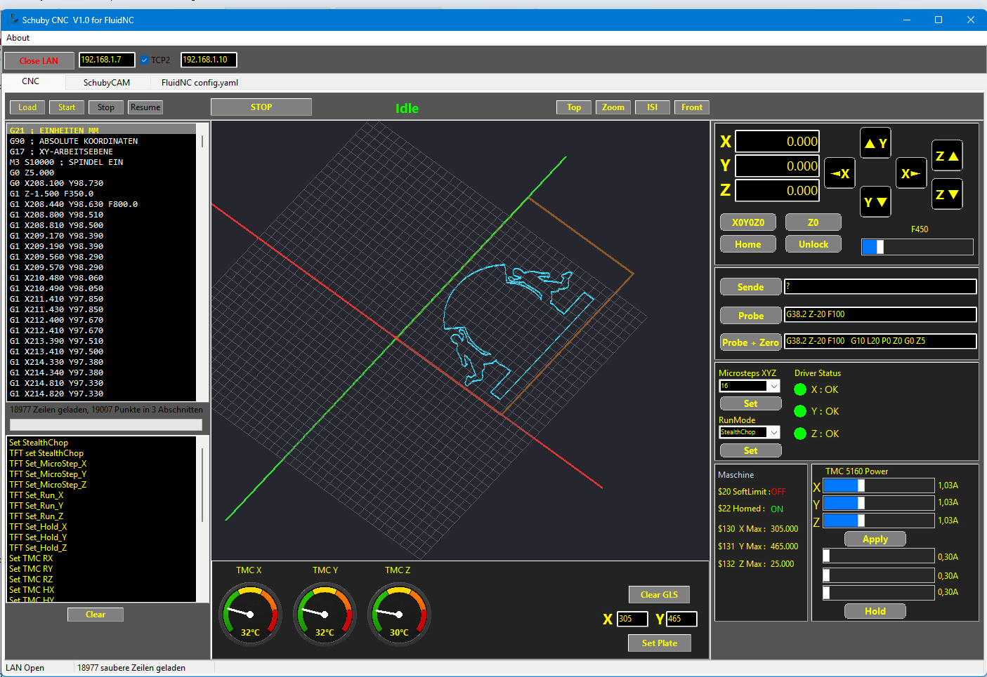 SchubyCNC Screenshot